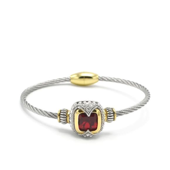 DIAMOND CABLE ROPE BRACELET - Picture 6 of 12